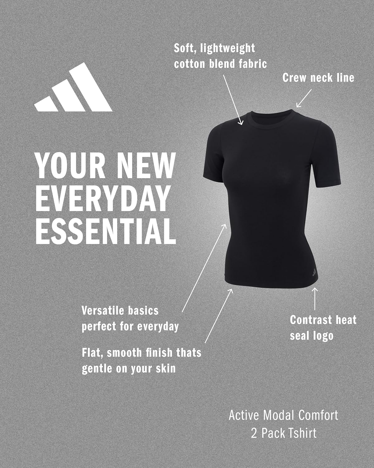 image:imageadidas Womens Active Modal Comfort TShirtBlack