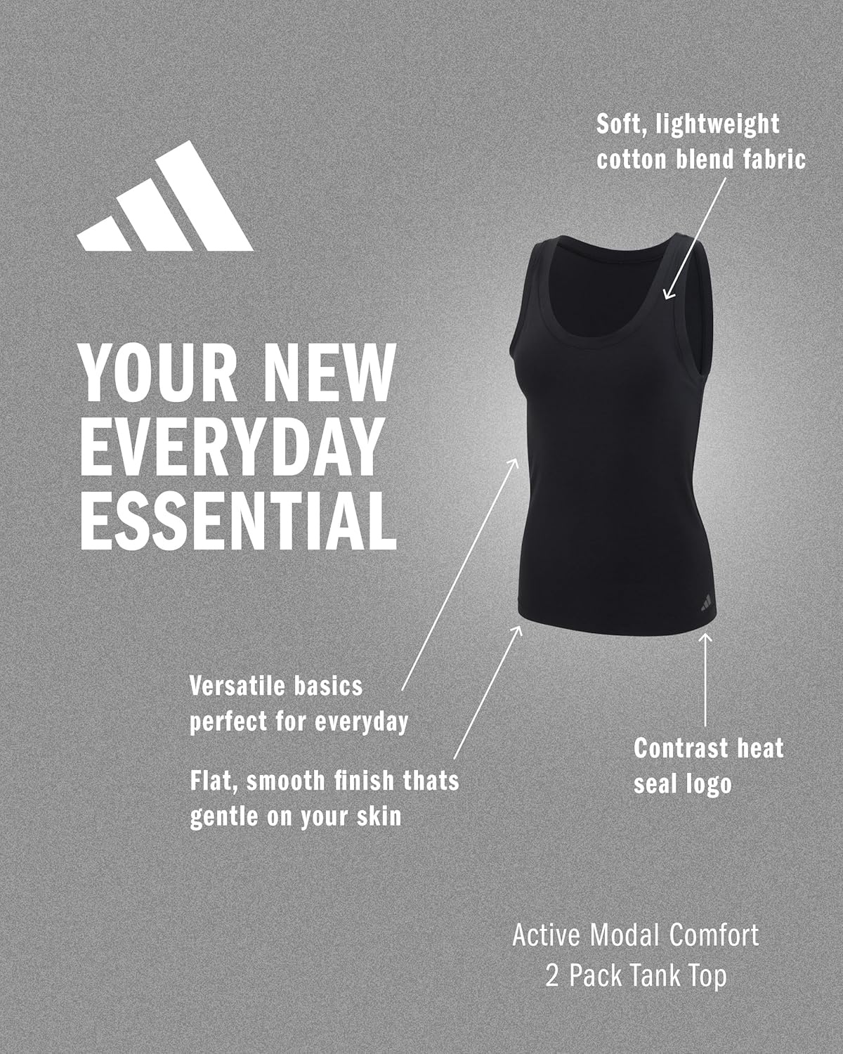 image:imageadidas Womens Active Modal Comfort Tank TopBlack