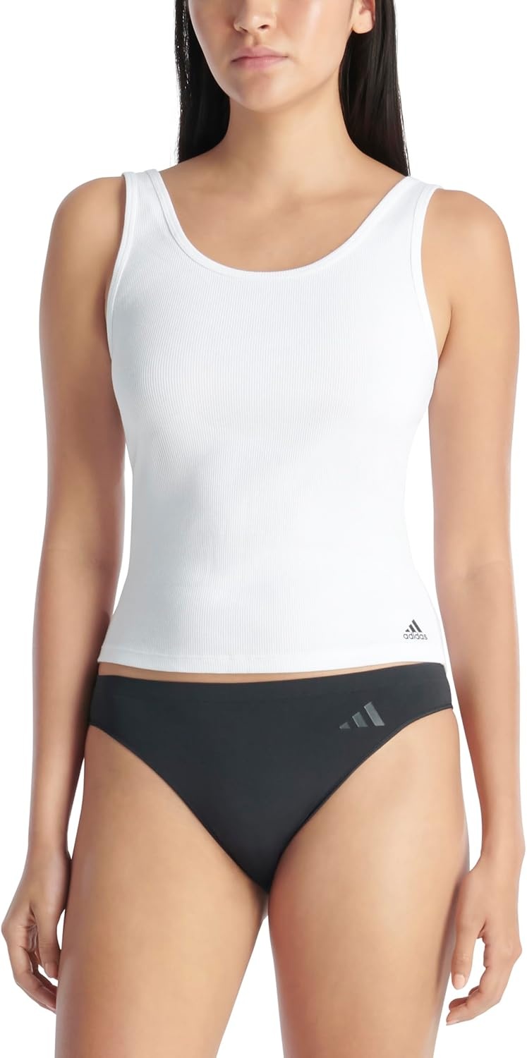 image:imageadidas Womens Active Seamless Bikini Brief UnderwearBlack