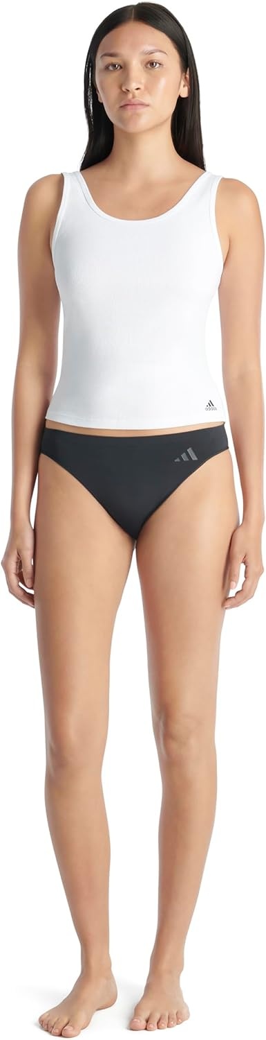 image:imageadidas Womens Active Seamless Bikini Brief UnderwearBlack