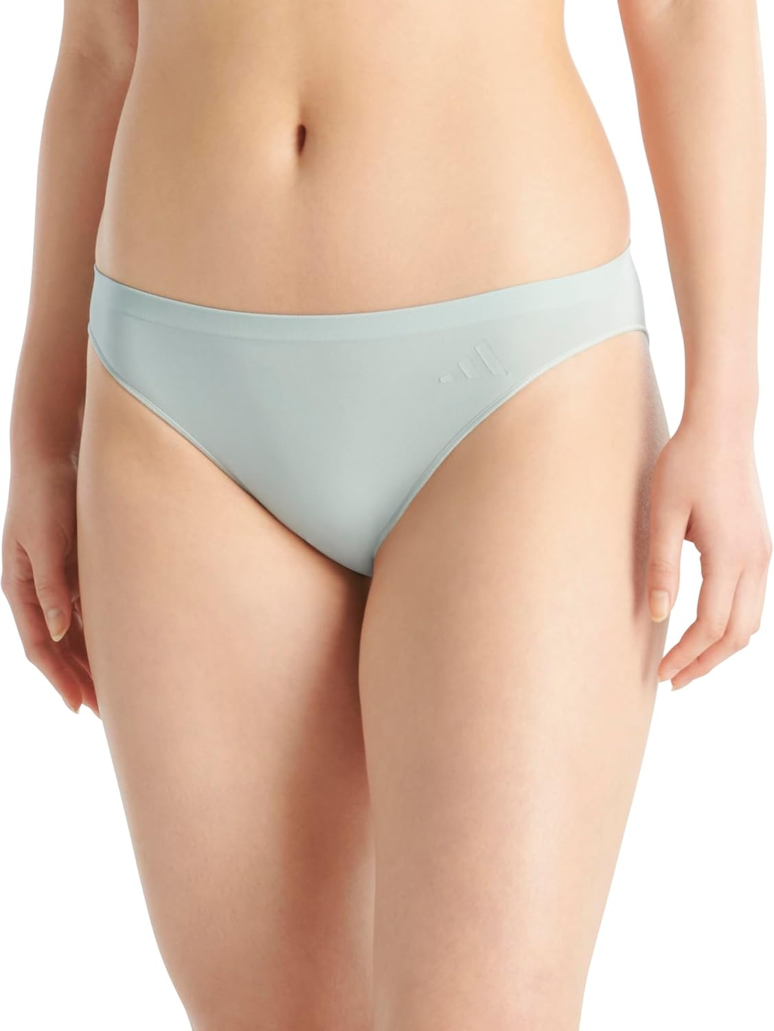 image:imageadidas Womens Active Seamless Bikini Brief UnderwearBlackWonder SilverClear Pink