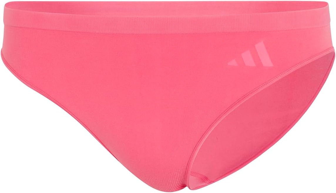 image:imageadidas Womens Active Seamless Bikini Brief UnderwearEasy CoralWhiteGlow Blue