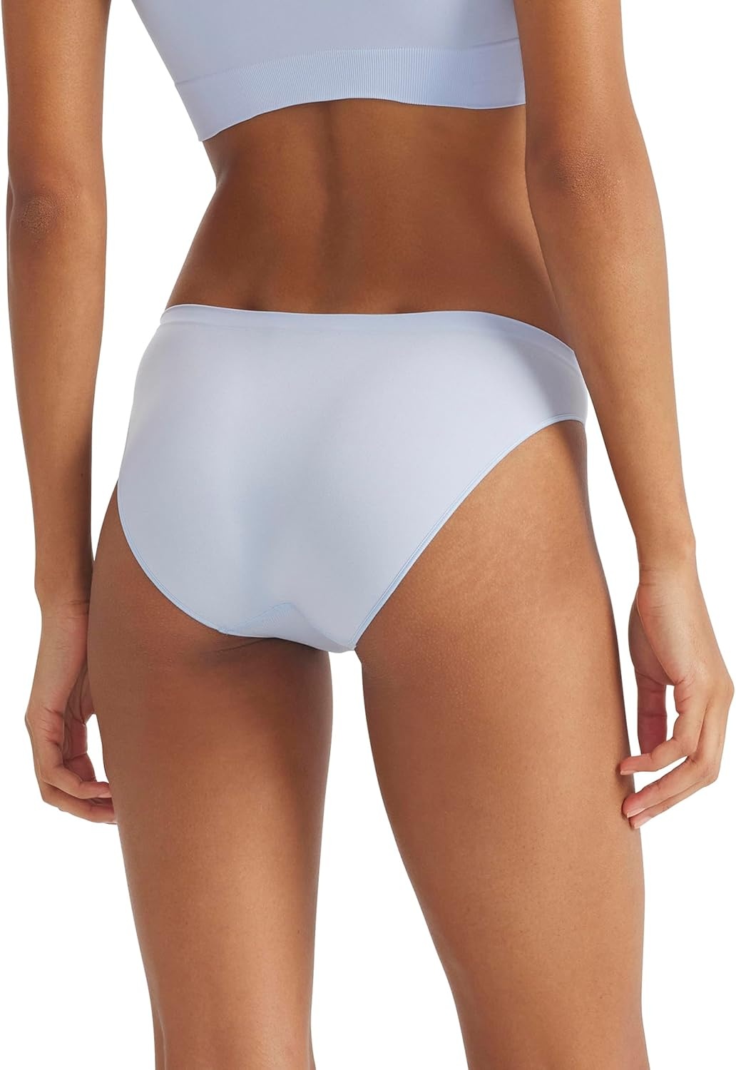 image:imageadidas Womens Active Seamless Bikini Brief UnderwearEasy CoralWhiteGlow Blue