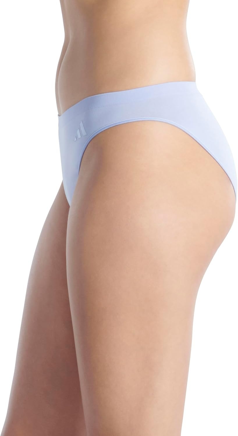 image:imageadidas Womens Active Seamless Bikini Brief UnderwearNight IndigoToasted AlmondVelvet Tone