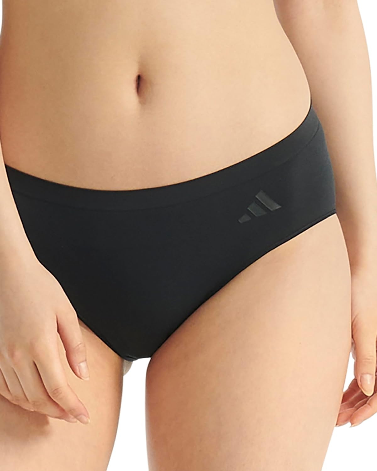 image:imageadidas Womens Active Seamless Hipster UnderwearBlackToasted AlmondWonder Quartz