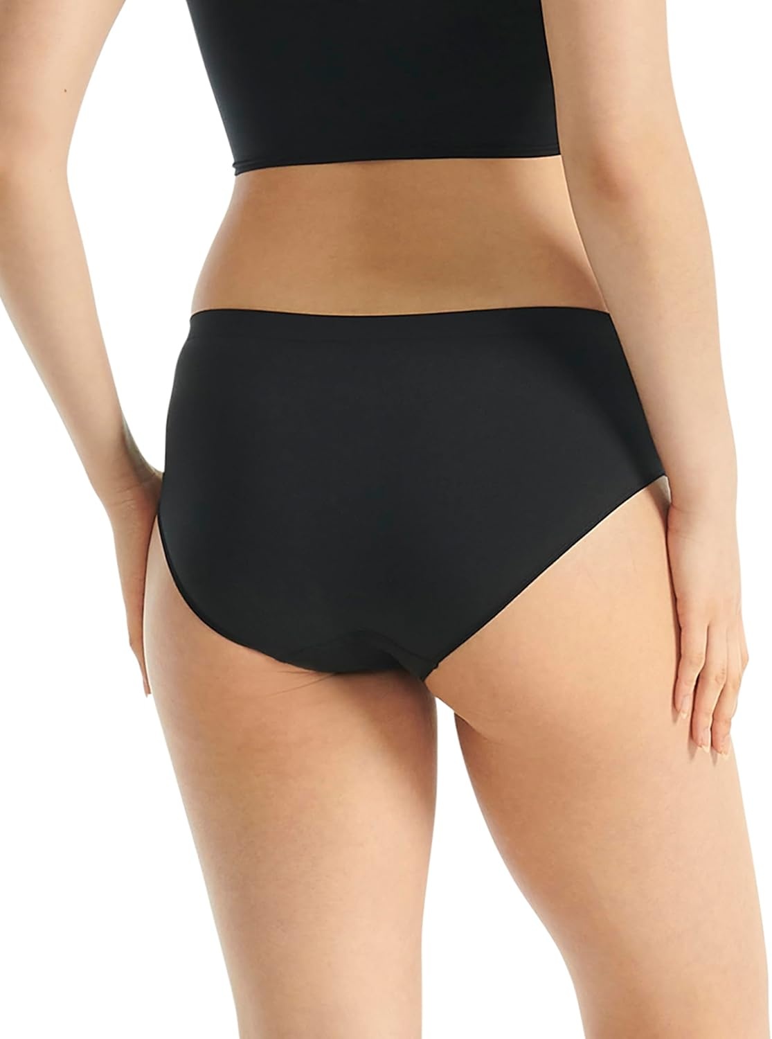 image:imageadidas Womens Active Seamless Hipster UnderwearBlackToasted AlmondWonder Quartz