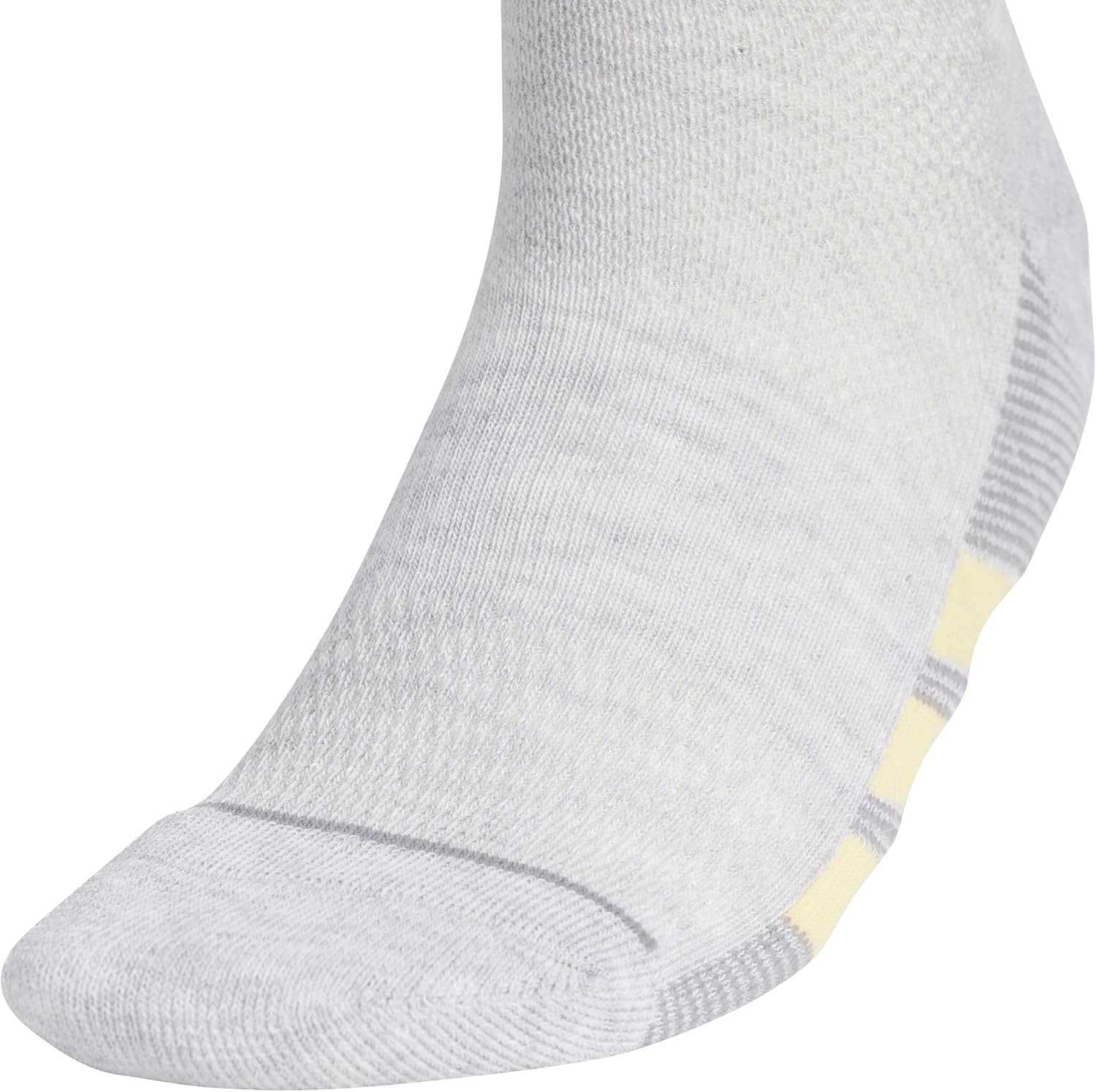 image:imageadidas Womens All Day Training Workout Socks 3 Pairs Multiple HeightsCool Light HeatherSemi Ice Tangerine OrangeWhiteLow Cut