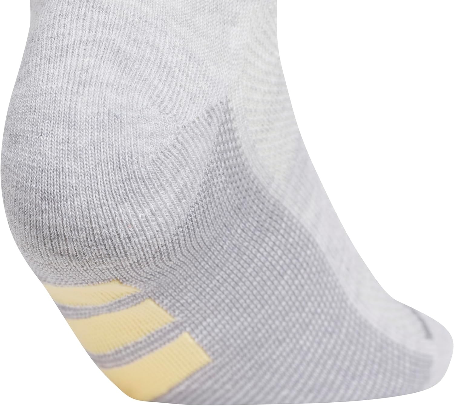 image:imageadidas Womens All Day Training Workout Socks 3 Pairs Multiple HeightsCool Light HeatherSemi Ice Tangerine OrangeWhiteNo Show