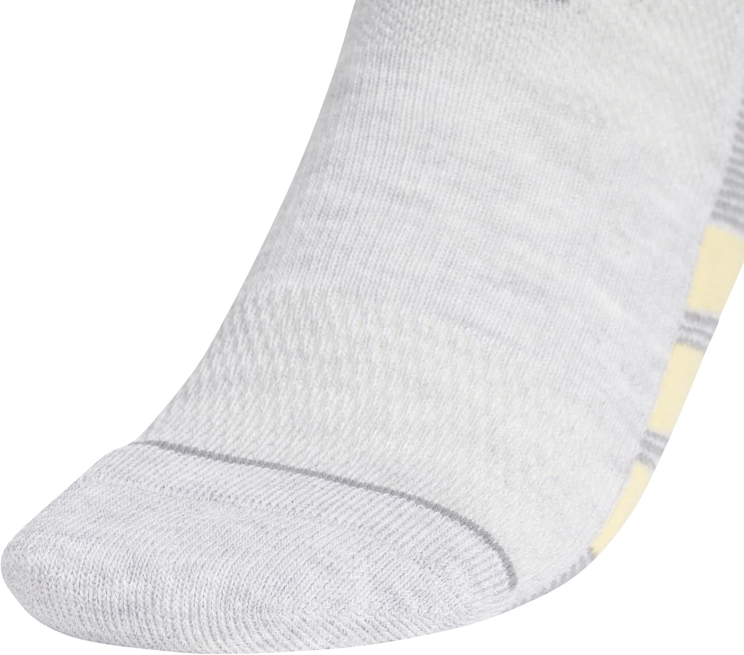 image:imageadidas Womens All Day Training Workout Socks 3 Pairs Multiple HeightsCool Light HeatherSemi Ice Tangerine OrangeWhiteNo Show