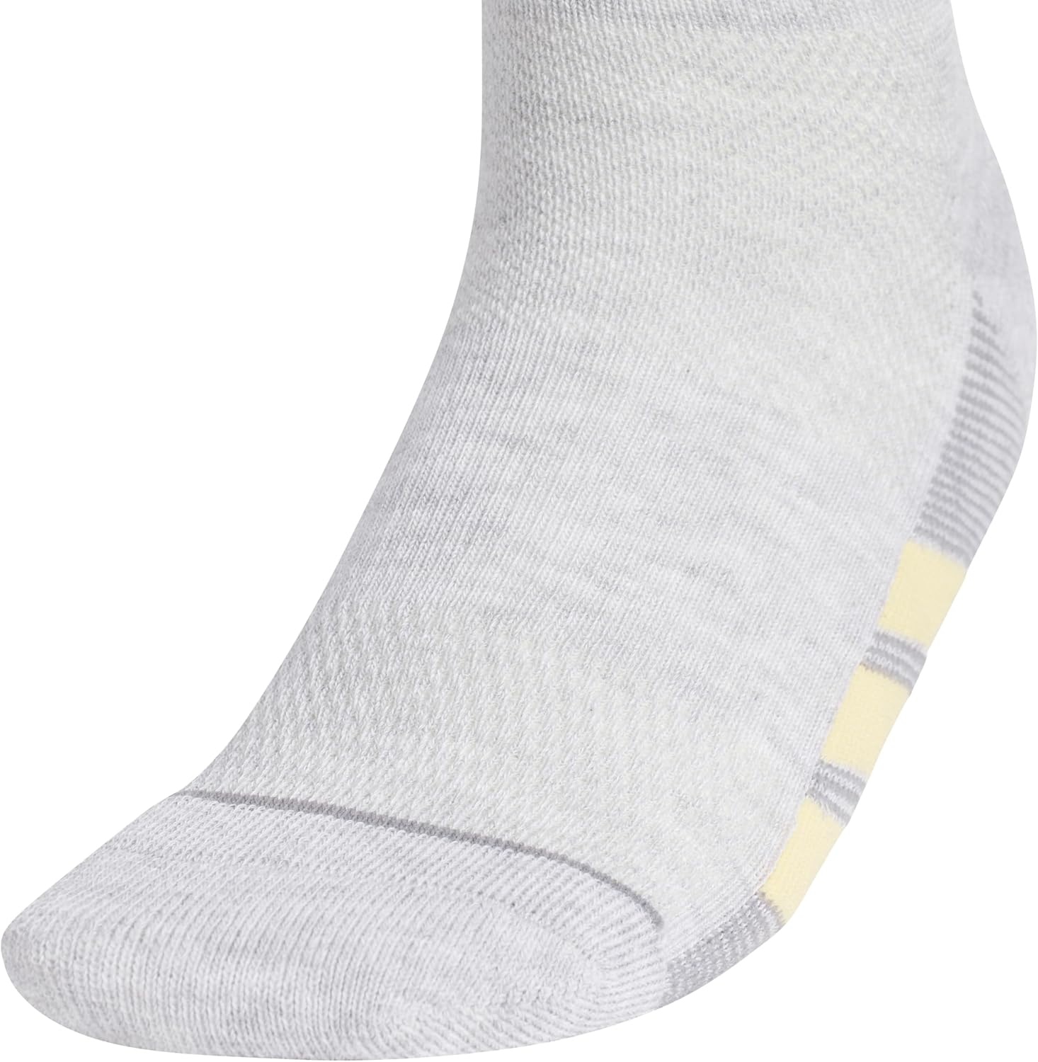 image:imageadidas Womens All Day Training Workout Socks 3 Pairs Multiple HeightsCool Light HeatherSemi Ice Tangerine OrangeWhiteQuarter
