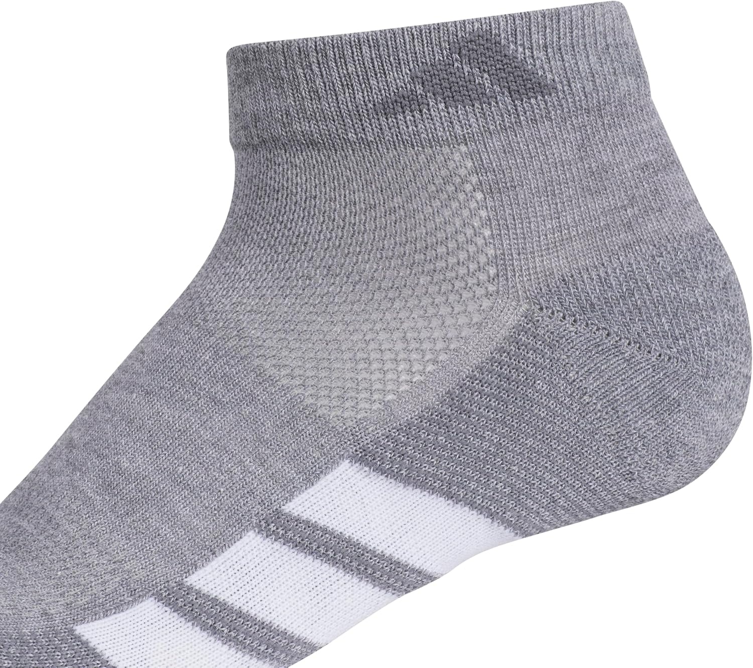 image:imageadidas Womens All Day Training Workout Socks 3 Pairs Multiple HeightsGreyWhiteBlackLow Cut