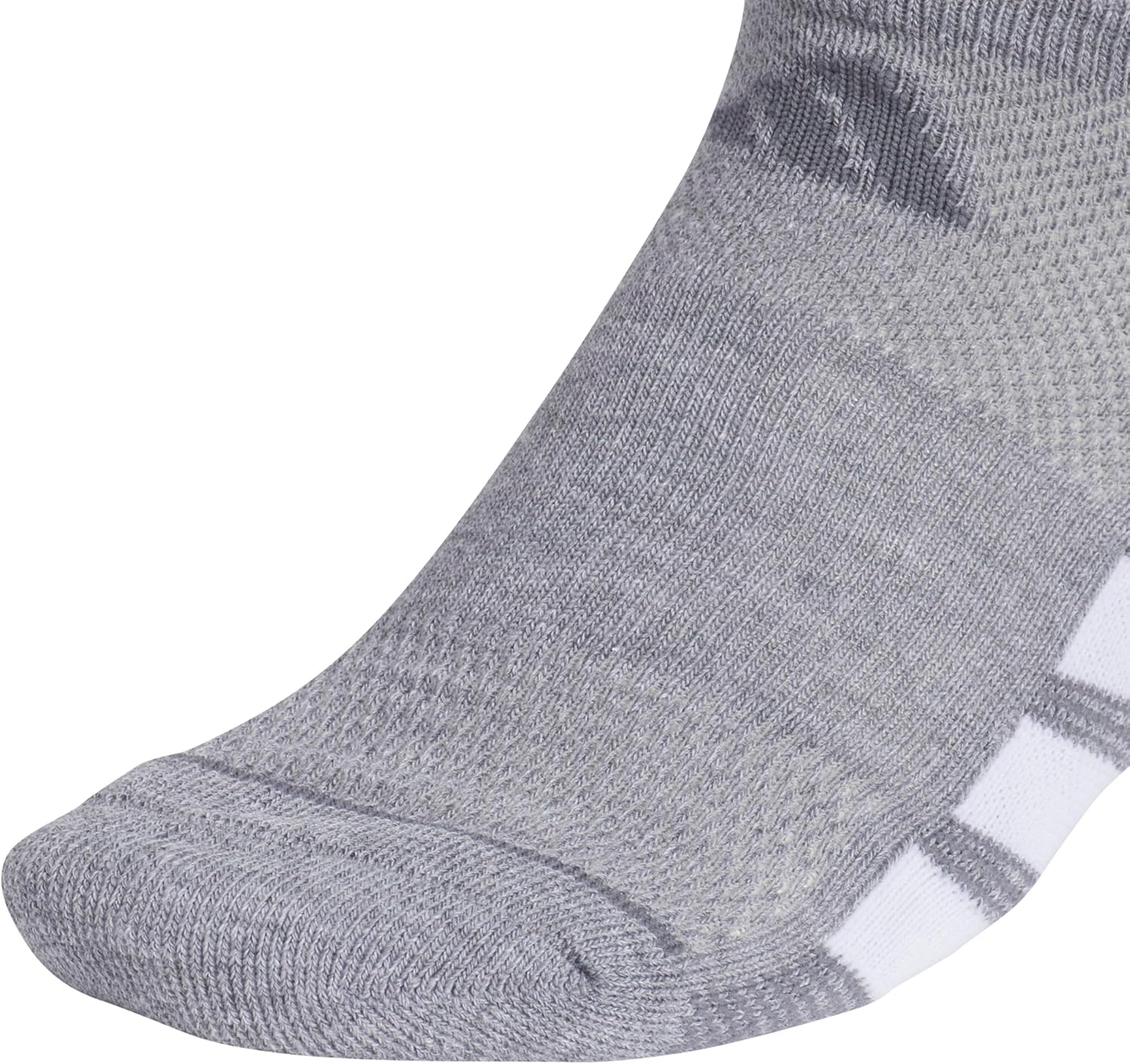 image:imageadidas Womens All Day Training Workout Socks 3 Pairs Multiple HeightsGreyWhiteBlackNo Show