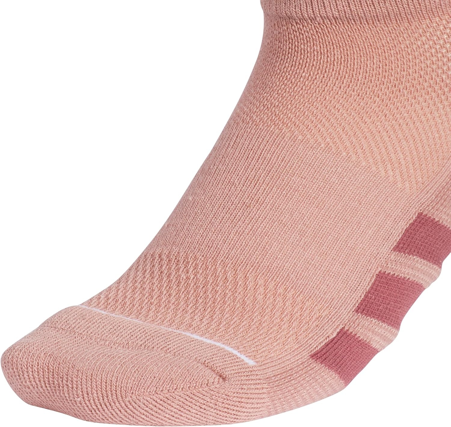 image:imageadidas Womens All Day Training Workout Socks 3 Pairs Multiple HeightsWarm Clay PinkCool Light HeatherShadow NavyLow Cut