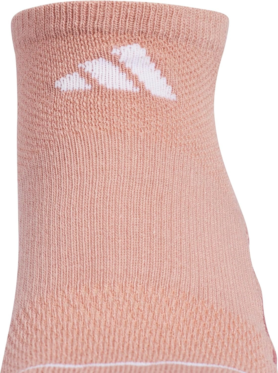 image:imageadidas Womens All Day Training Workout Socks 3 Pairs Multiple HeightsWarm Clay PinkCool Light HeatherShadow NavyNo Show
