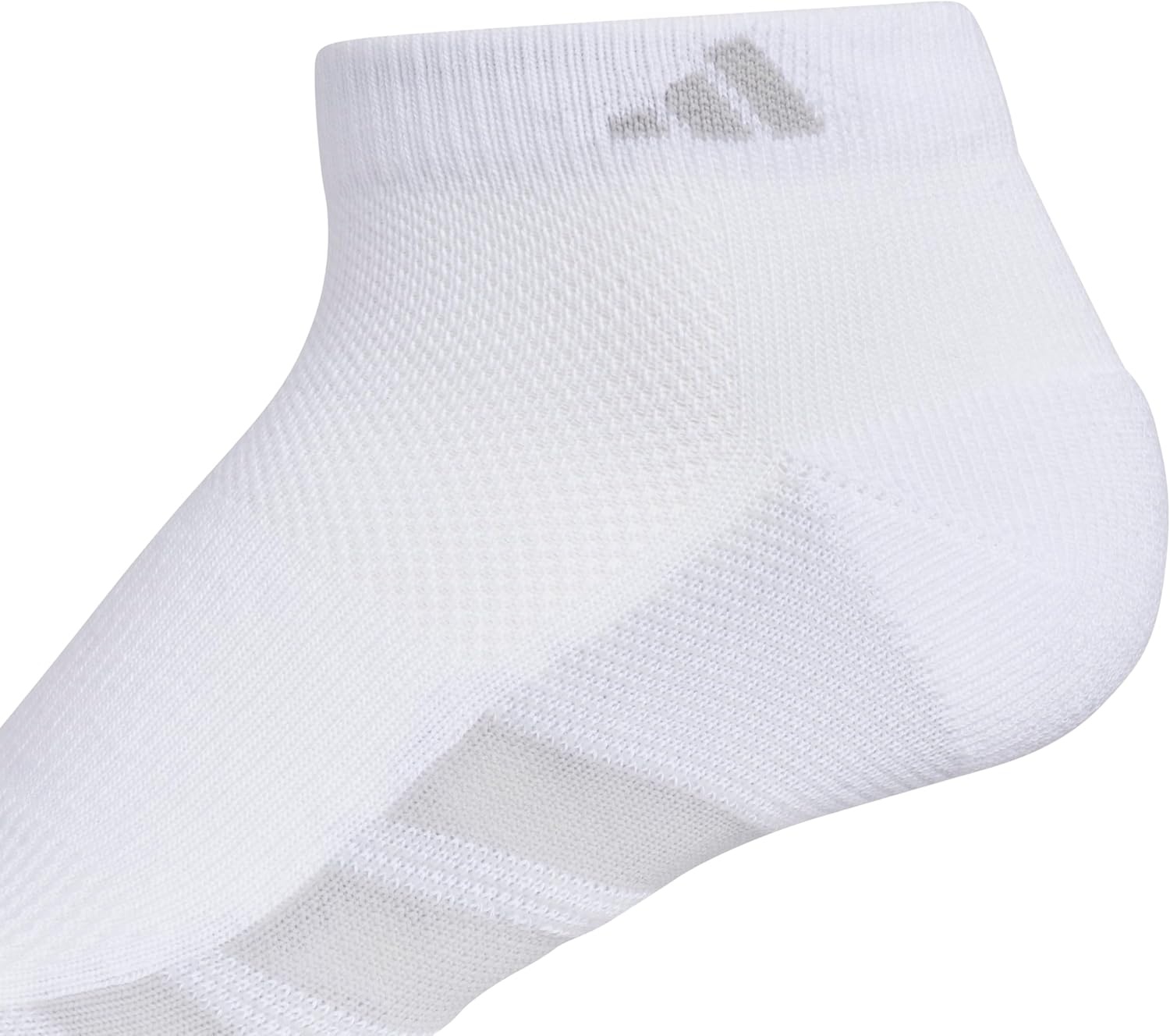 image:imageadidas Womens All Day Training Workout Socks 3 Pairs Multiple HeightsWhiteClear Onix GreyClear GreyLow Cut