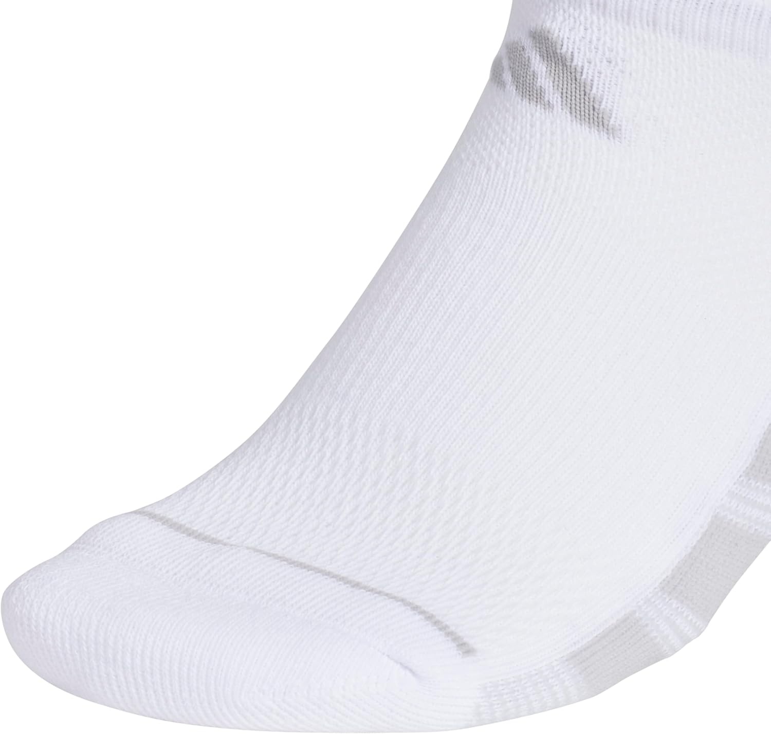 image:imageadidas Womens All Day Training Workout Socks 3 Pairs Multiple HeightsWhiteClear Onix GreyClear GreyNo Show