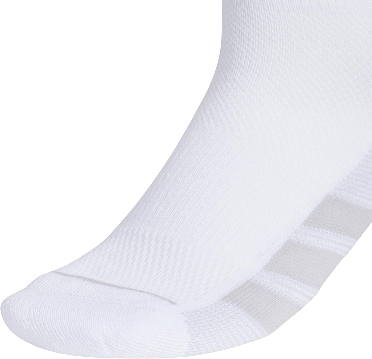 image:imageadidas Womens All Day Training Workout Socks 3 Pairs Multiple HeightsWhiteClear Onix GreyClear GreyQuarter