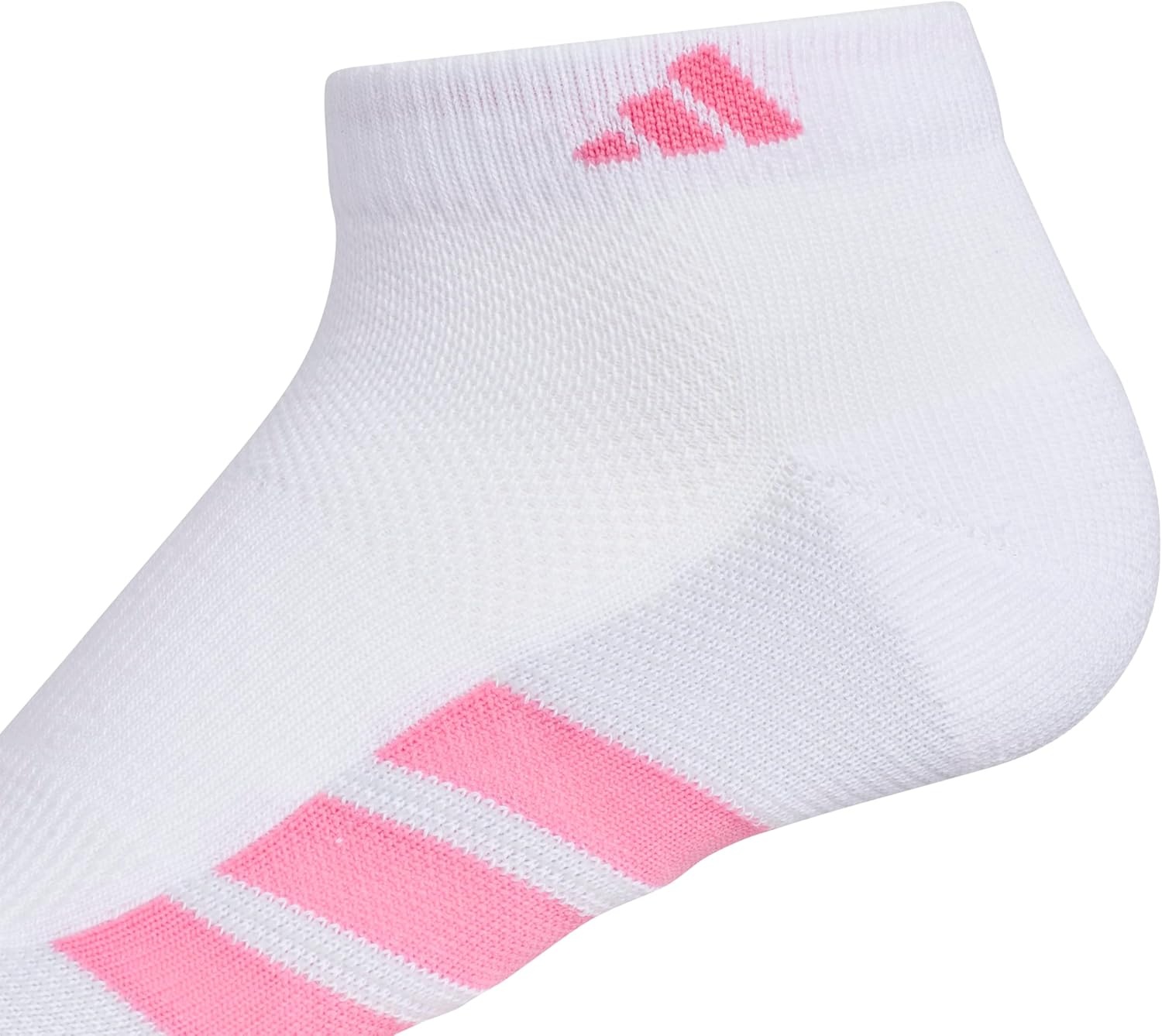 image:imageadidas Womens All Day Training Workout Socks 3 Pairs Multiple HeightsWhitePink FusionWonder Alumina GreyLow Cut