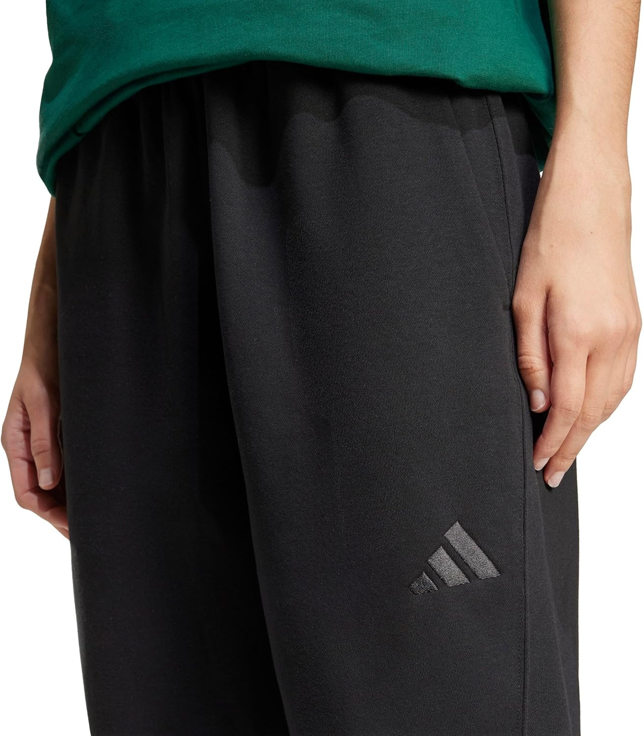 image:imageadidas Womens All Season Fleece Sweatpants Casual BrownBlack