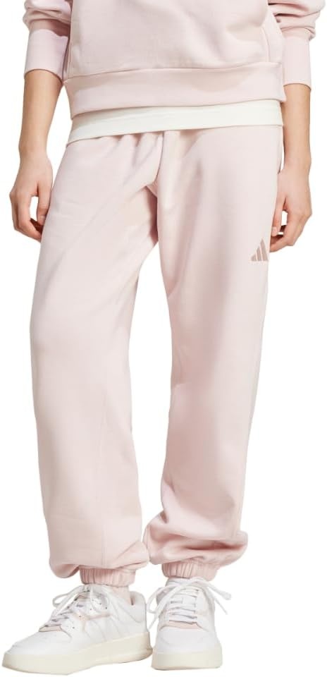 image:imageadidas Womens All Season Fleece Sweatpants Casual BrownSandy Pink
