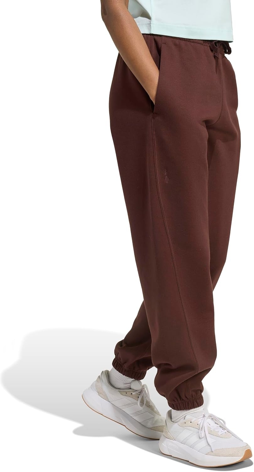 image:imageadidas Womens All Season Fleece Sweatpants Casual BrownShadow Brown