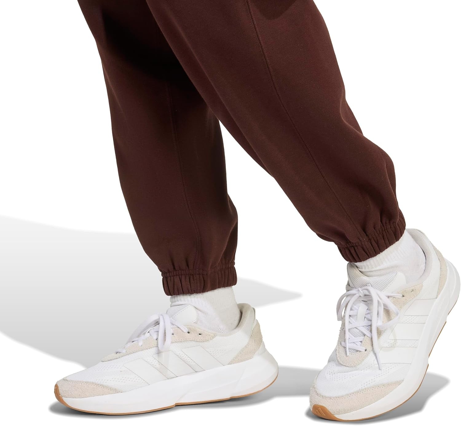 image:imageadidas Womens All Season Fleece Sweatpants Casual BrownShadow Brown