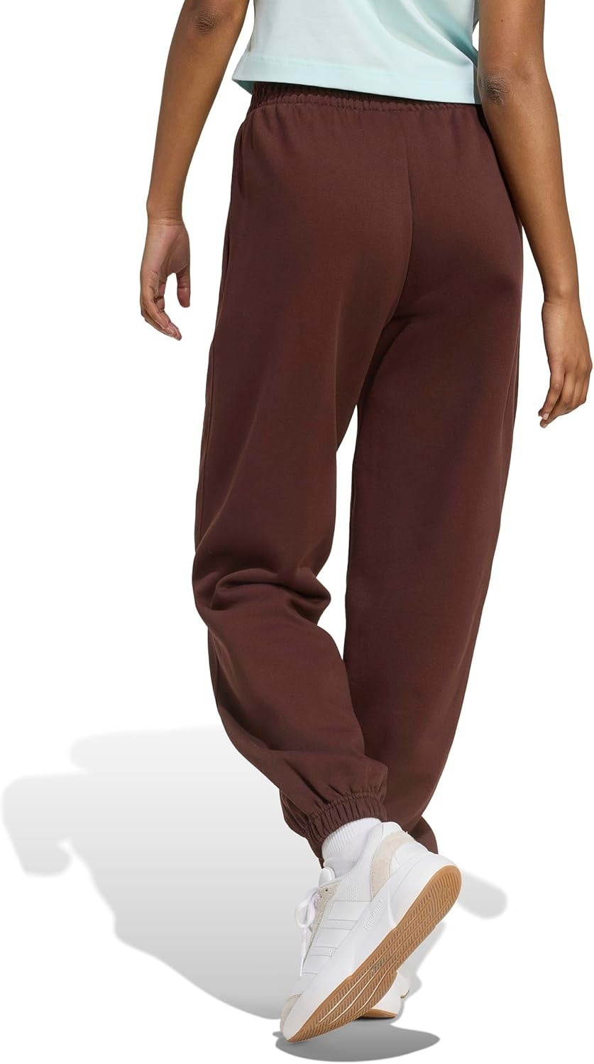 image:imageadidas Womens All Season Fleece Sweatpants Casual BrownShadow Brown