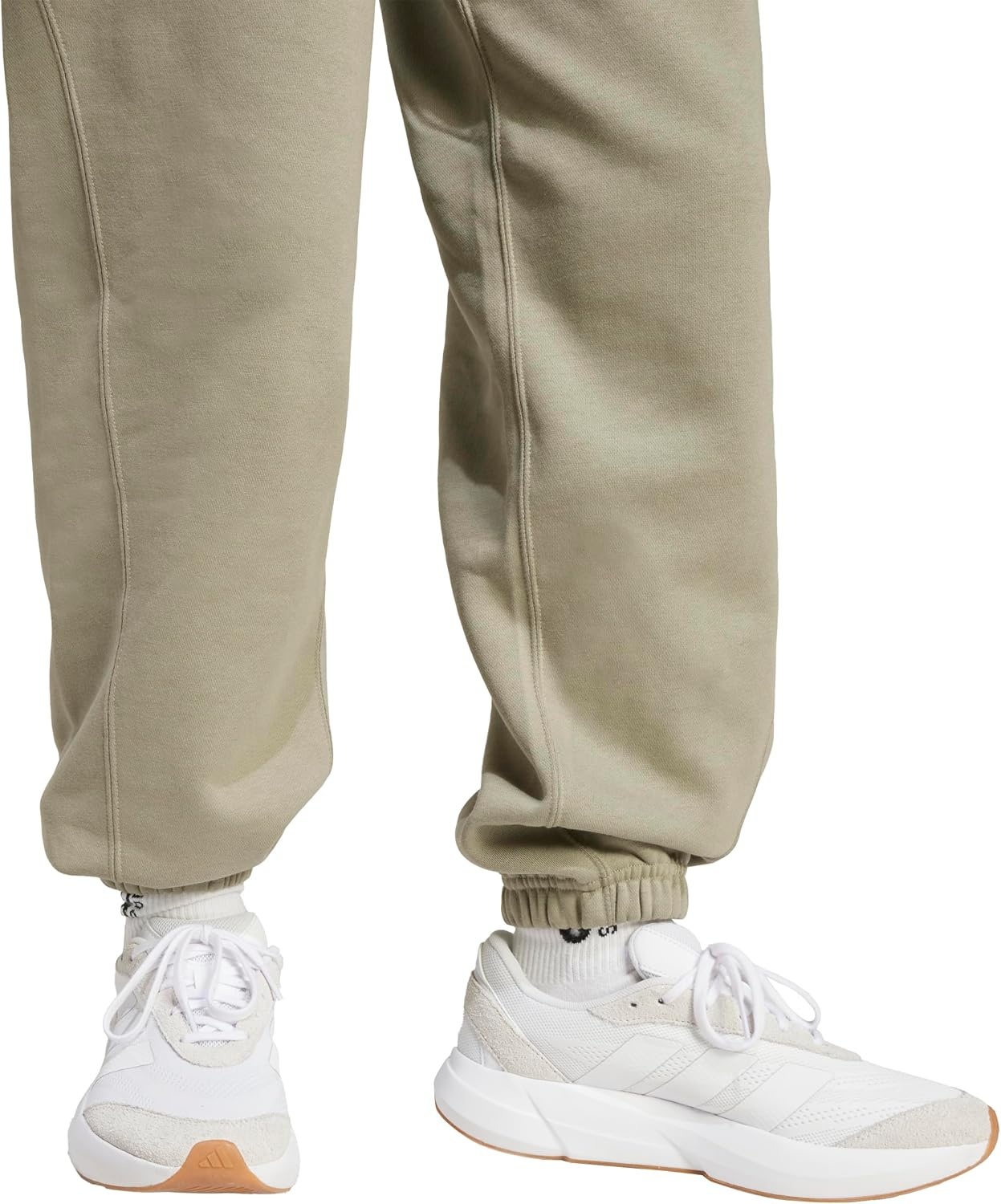 image:imageadidas Womens All Season Fleece Sweatpants Casual BrownSilver Pebble