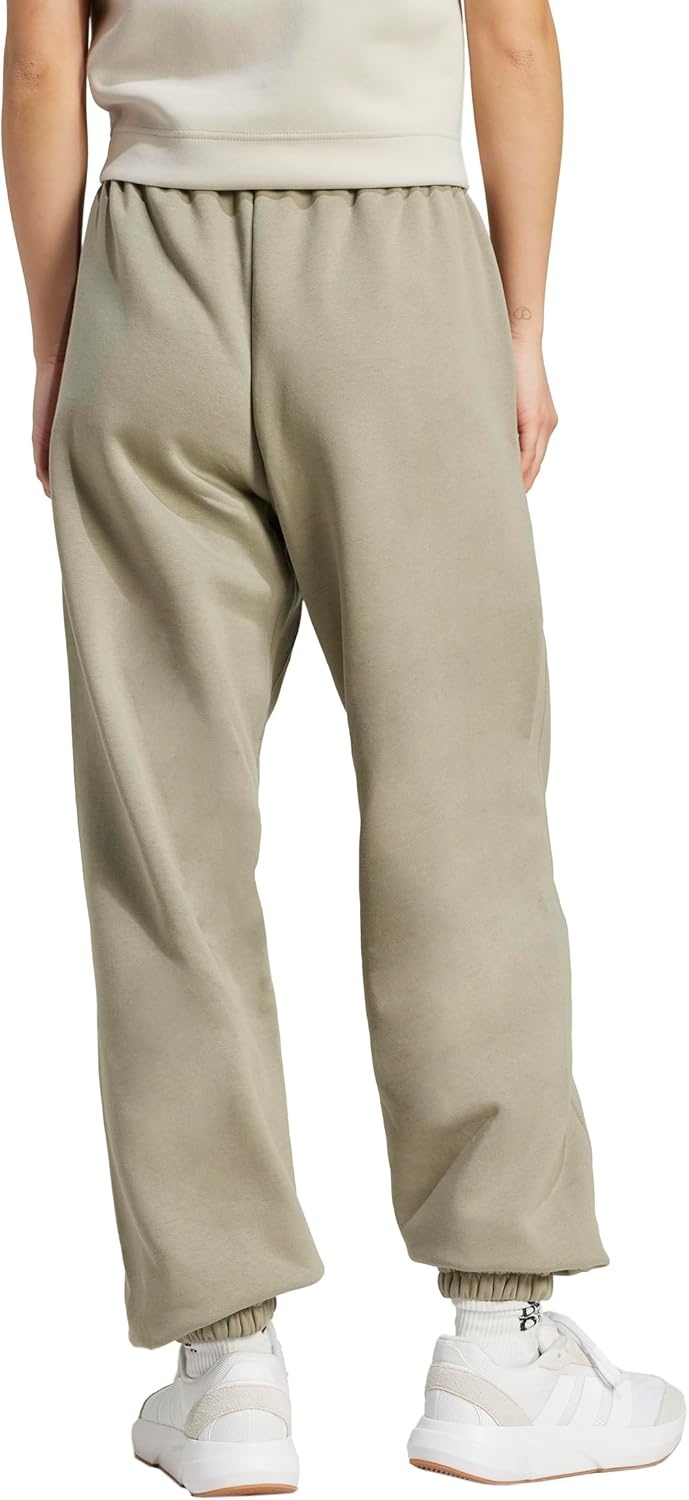 image:imageadidas Womens All Season Fleece Sweatpants Casual BrownSilver Pebble