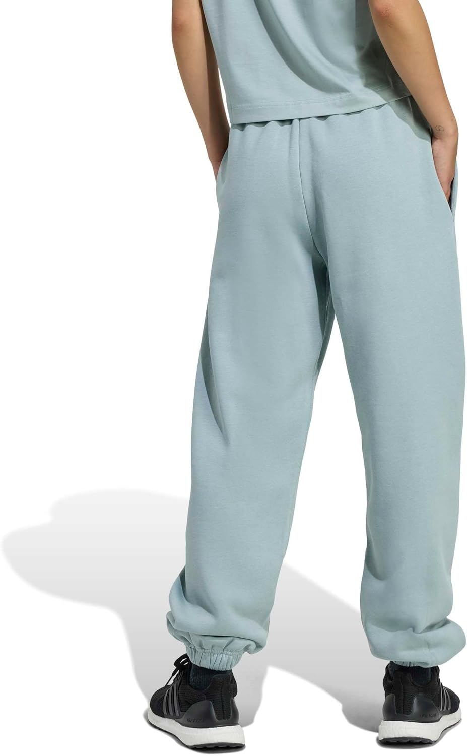 image:imageadidas Womens All Season Fleece Sweatpants Casual BrownWonder Sage