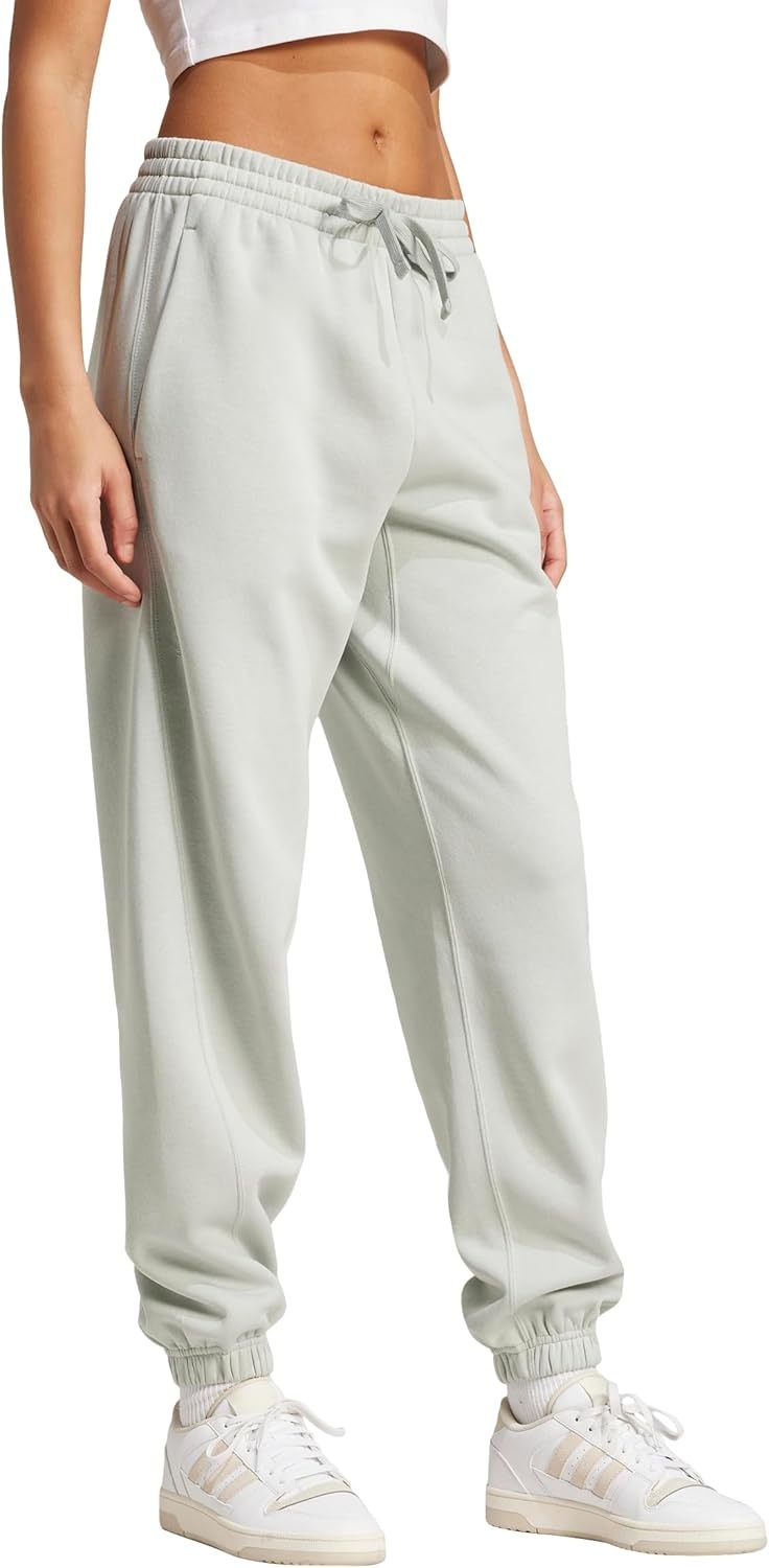 image:imageadidas Womens All Season Fleece Sweatpants Casual BrownWonder Silver