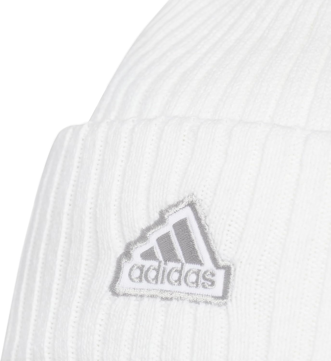 image:imageadidas Womens Altitude Beanie Cuffed Knit Winter Hat1WhiteGrey Two