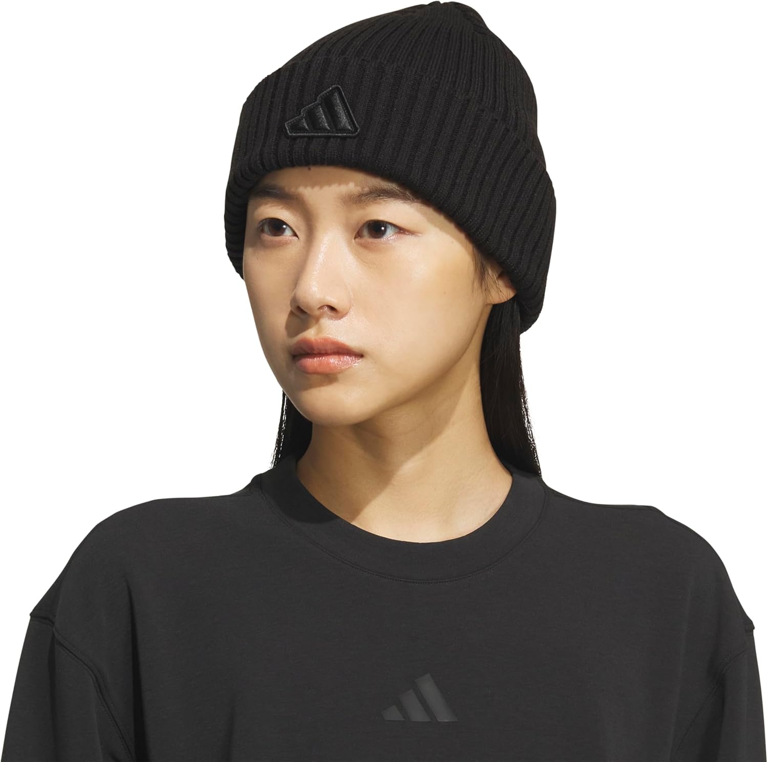 image:imageadidas Womens Altitude Beanie Cuffed Knit Winter Hat2Black