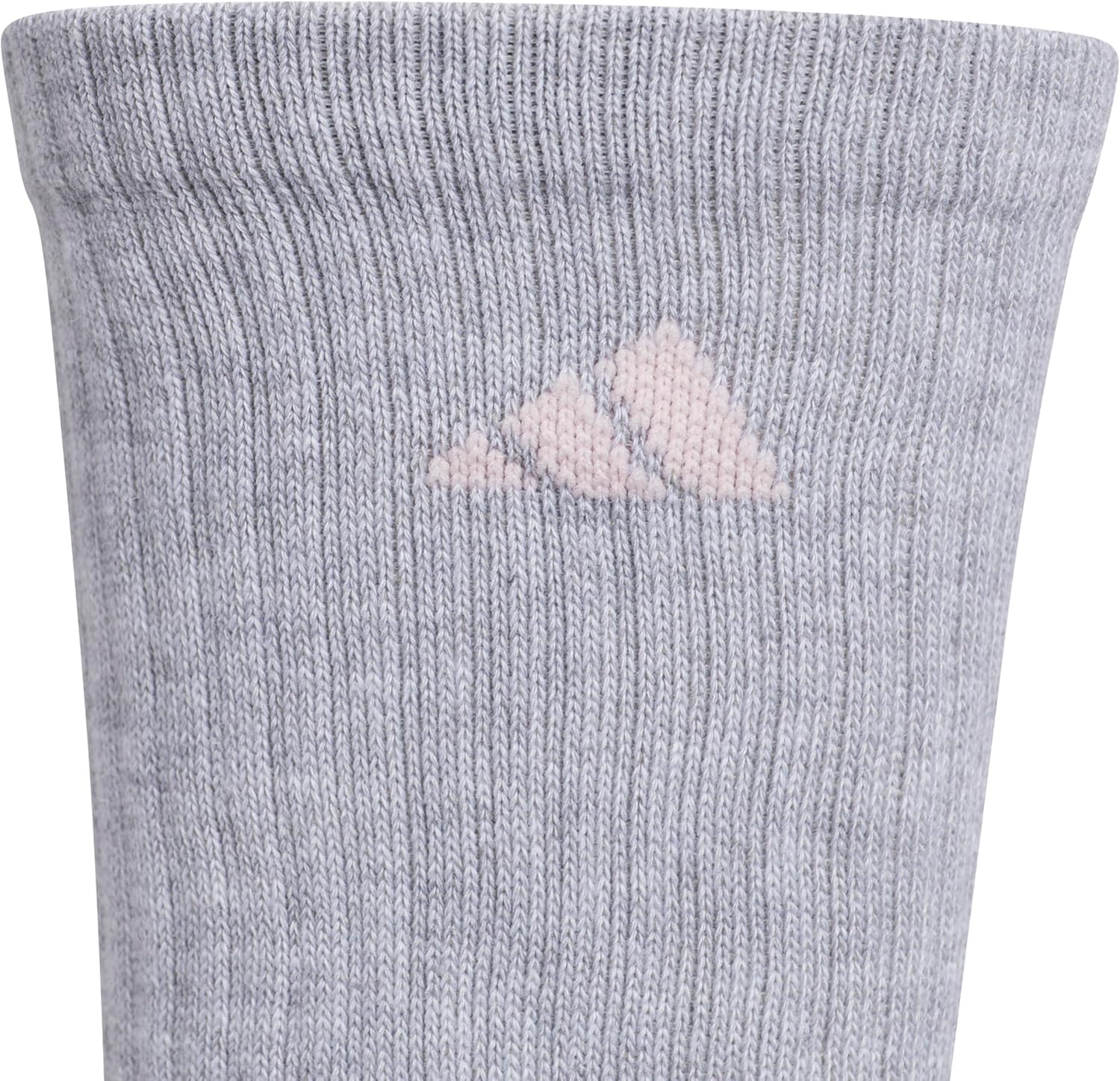image:imageadidas Womens Athletic Cushioned Crew Socks 6 Pairs Durable amp ComfortableCool Light HeatherClear PinkDark Blue