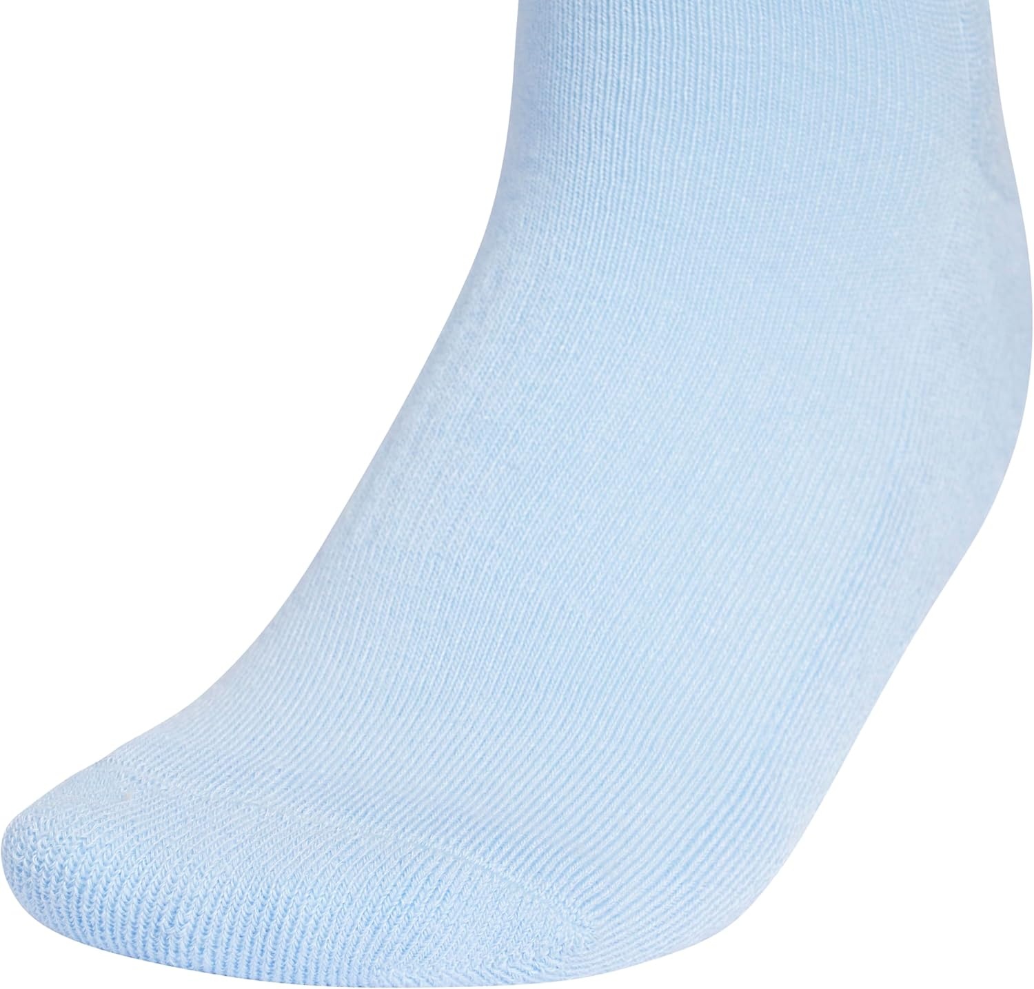 image:imageadidas Womens Athletic Cushioned Crew Socks 6 Pairs Durable amp ComfortableGraphicGlow BlueGreyFrozen Purple