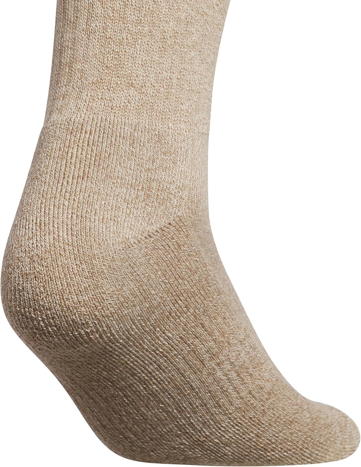 image:imageadidas Womens Athletic Cushioned Crew Socks 6 Pairs Durable amp ComfortableKhaki ThreeWhiteCrystal Linen Beige