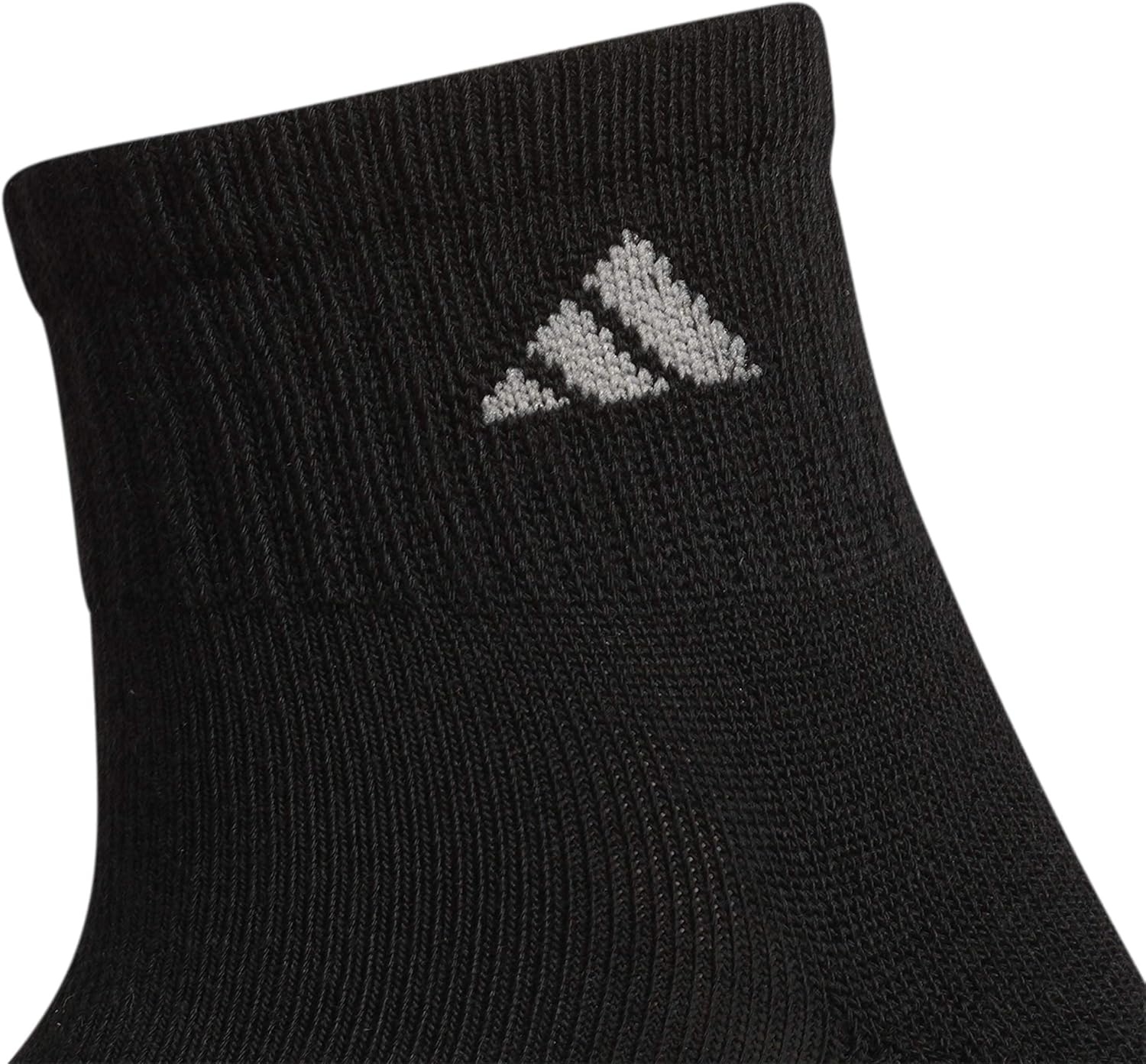 image:imageadidas Womens Athletic Cushioned Quarter Ankle Socks 6 Pairs Durable amp ComfortableBlackAluminum 2