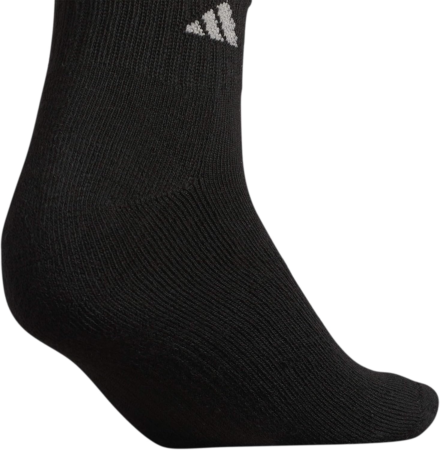 image:imageadidas Womens Athletic Cushioned Quarter Ankle Socks 6 Pairs Durable amp ComfortableBlackAluminum 2