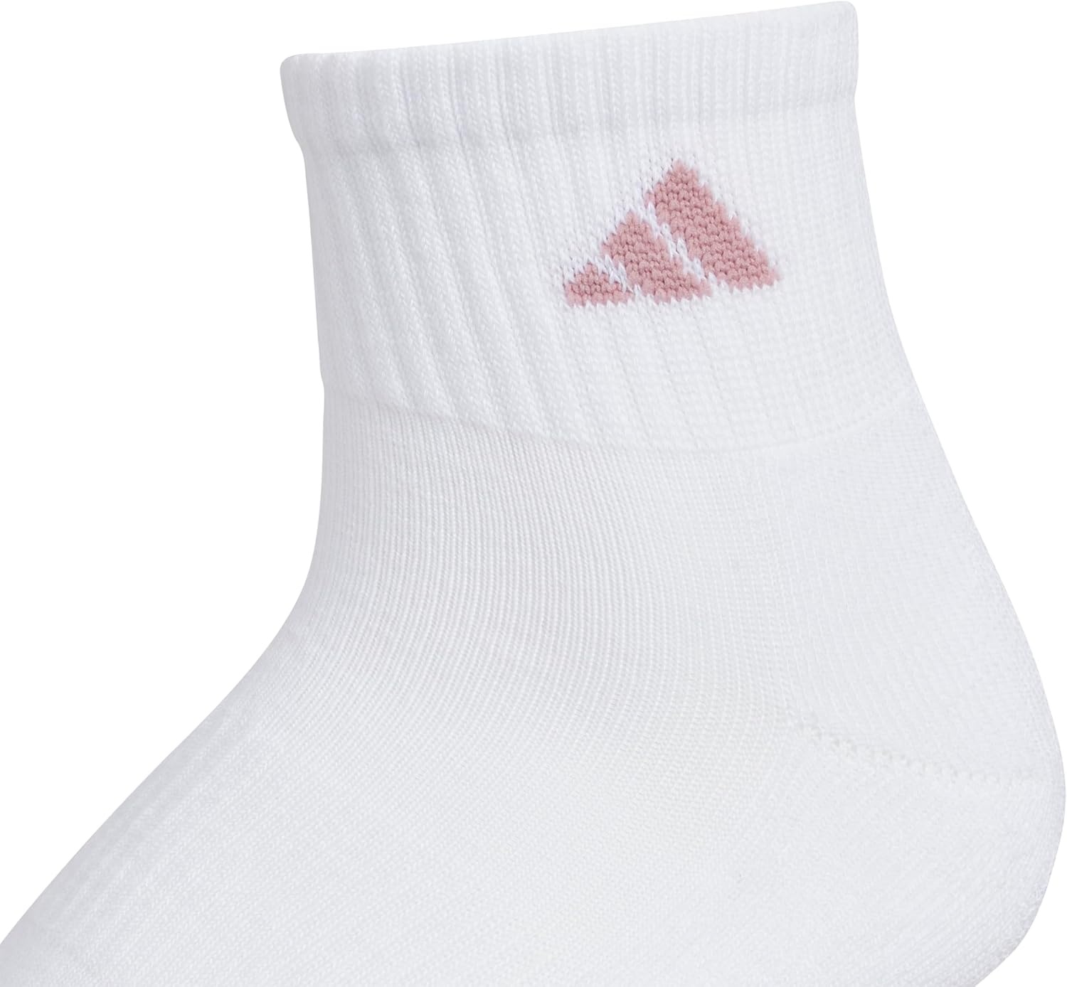 image:imageadidas Womens Athletic Cushioned Quarter Ankle Socks 6 Pairs Durable amp ComfortableMagic Mauve PurpleWhiteClear Onix Grey