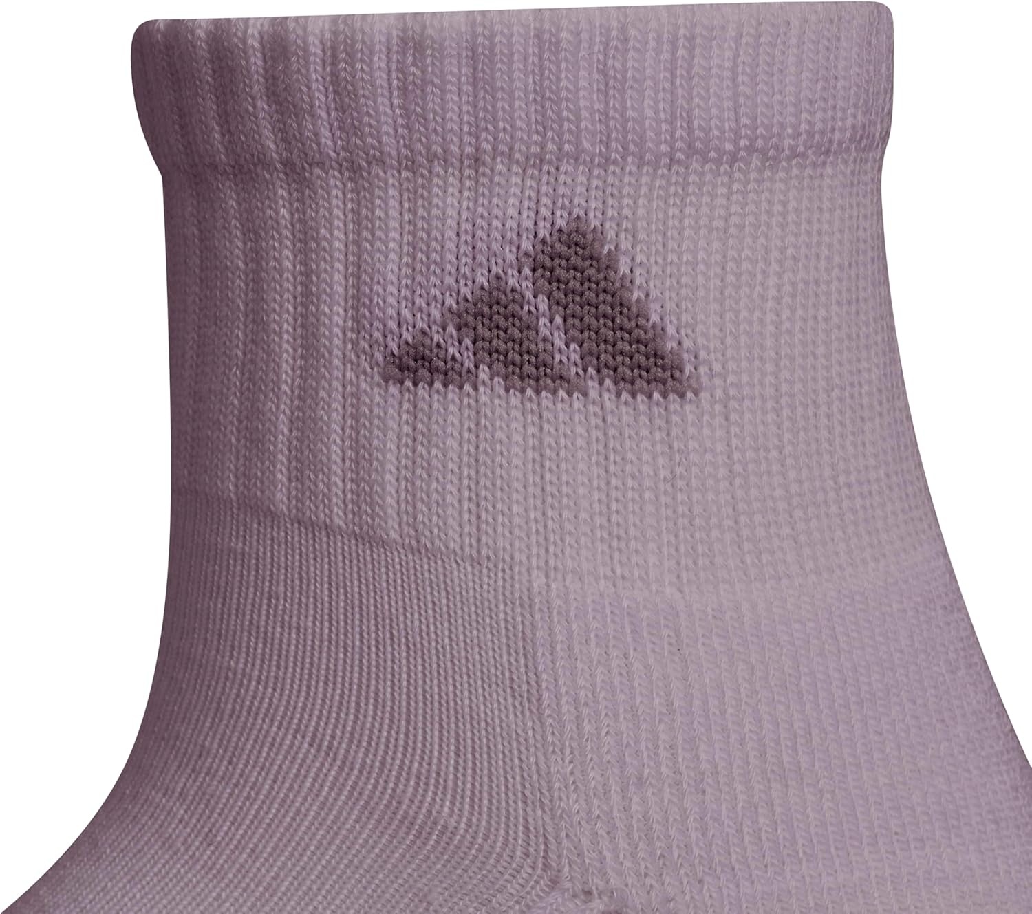 image:imageadidas Womens Athletic Cushioned Quarter Ankle Socks 6 Pairs Durable amp ComfortablePreloved Fig PurpleClear Onix GreyWhite