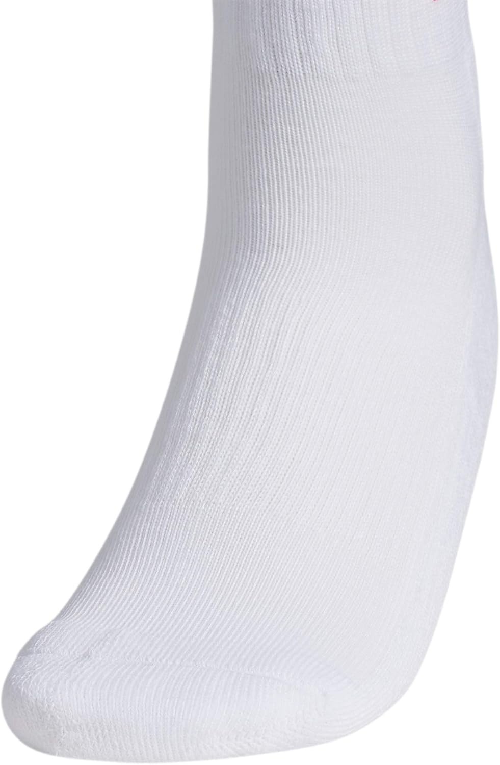image:imageadidas Womens Athletic Cushioned Quarter Ankle Socks 6 Pairs Durable amp ComfortableWhiteShock PinkBright Cyan