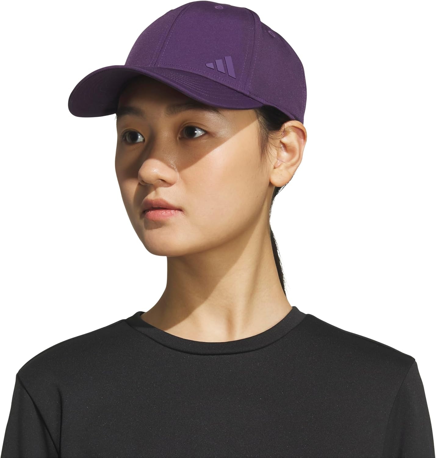 image:imageadidas Womens Backless Ponytail Hat Open Back Baseball CapAurora Plum Purple2