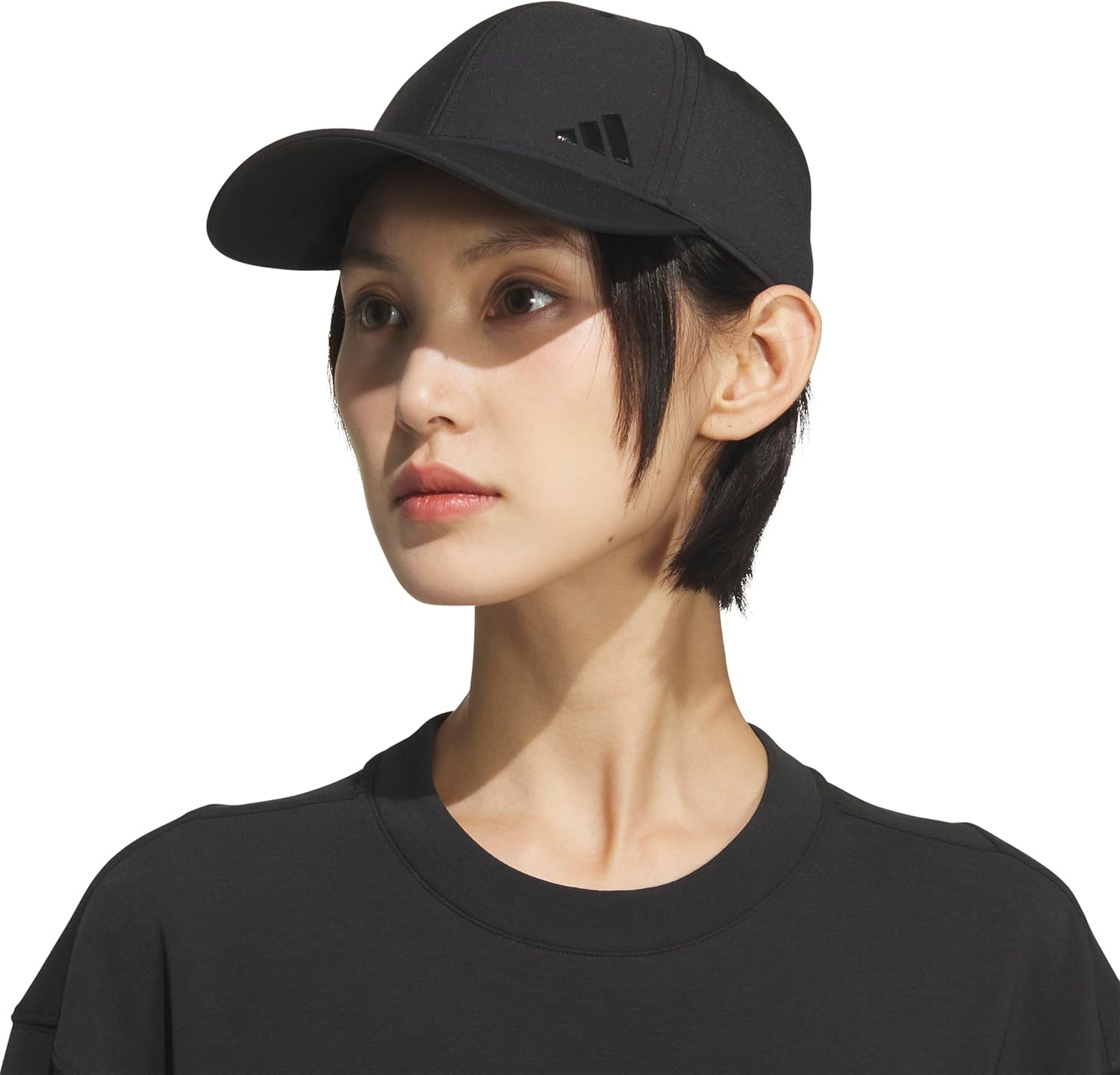 image:imageadidas Womens Backless Ponytail Hat Open Back Baseball CapBlackBlack3