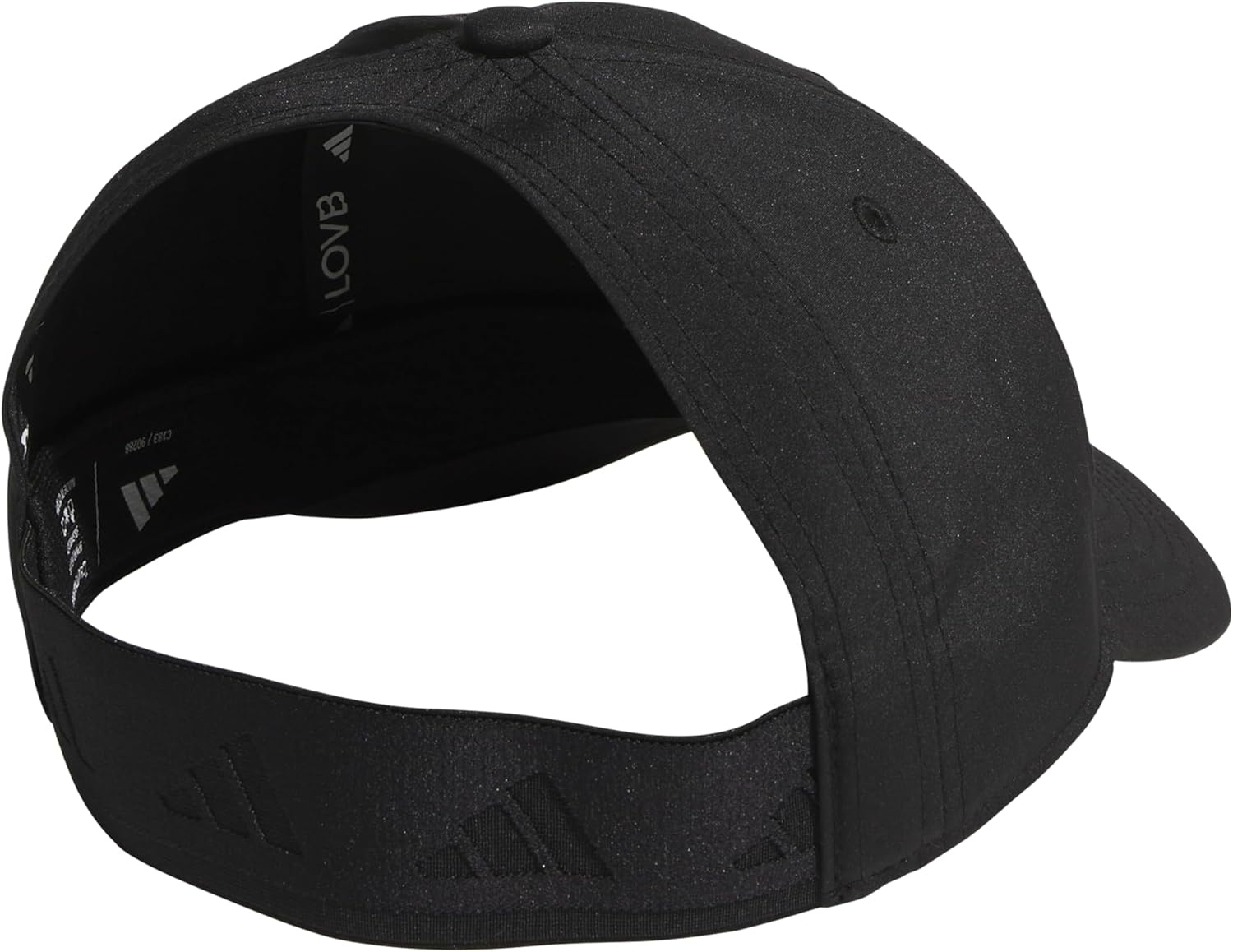 image:imageadidas Womens Backless Ponytail Hat Open Back Baseball CapBlackCarbon GreyLovb