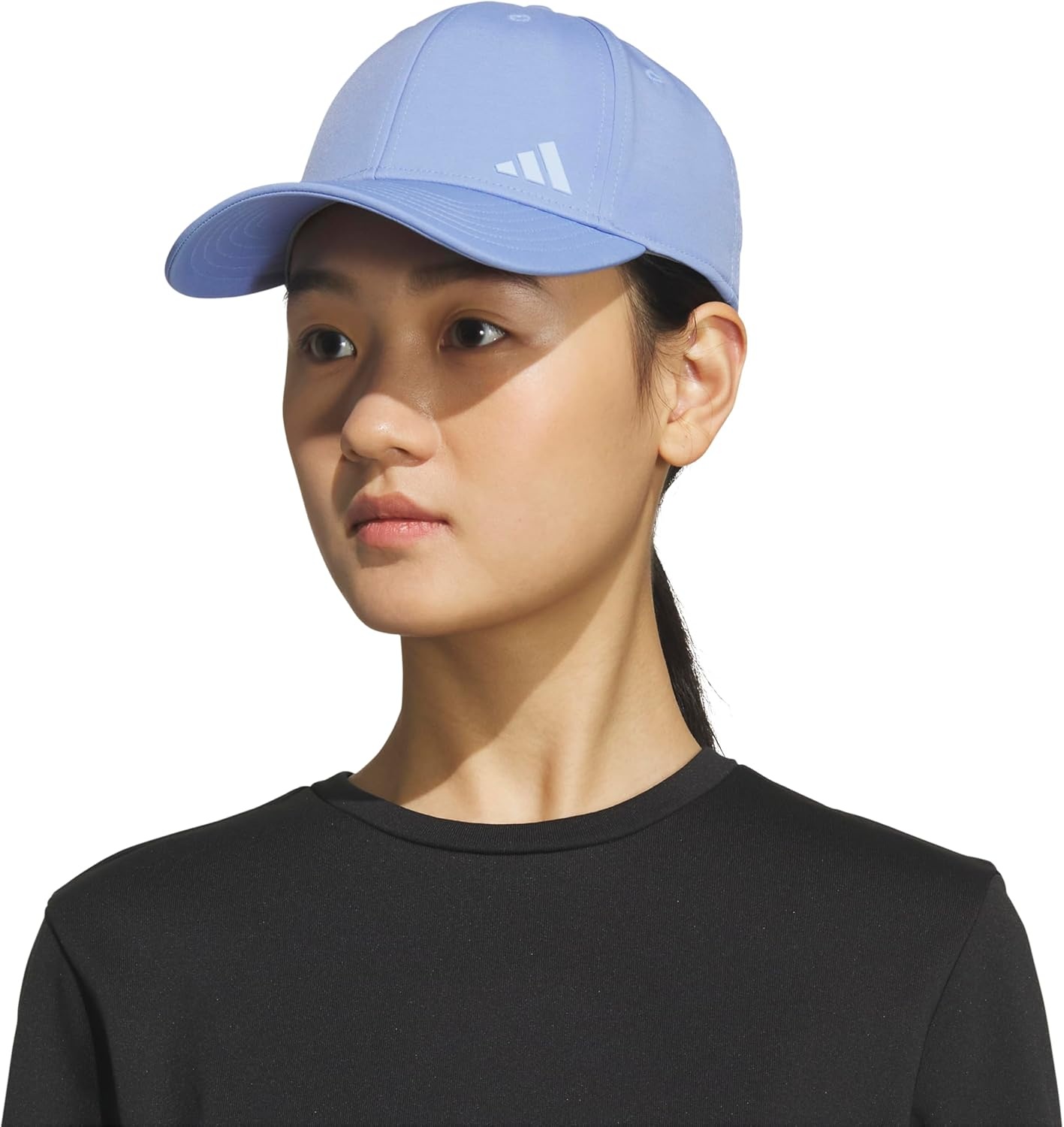 image:imageadidas Womens Backless Ponytail Hat Open Back Baseball CapBlue FusionGlow Blue2