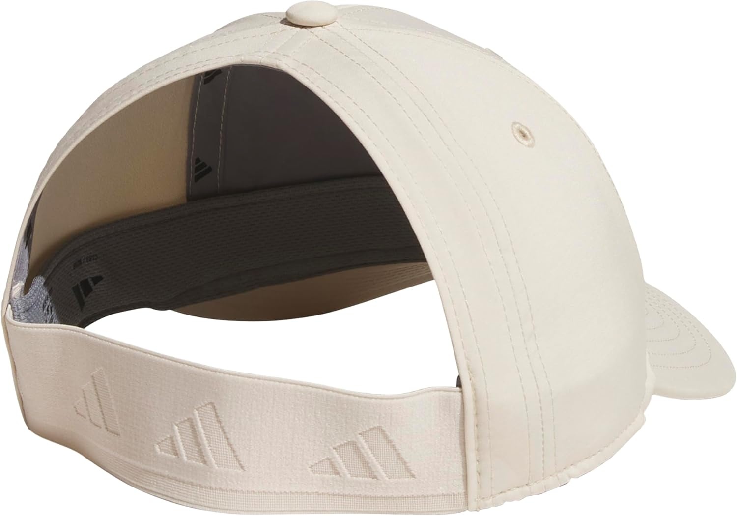 image:imageadidas Womens Backless Ponytail Hat Open Back Baseball CapCrystal Linen BeigeCrystal Linen Beige3