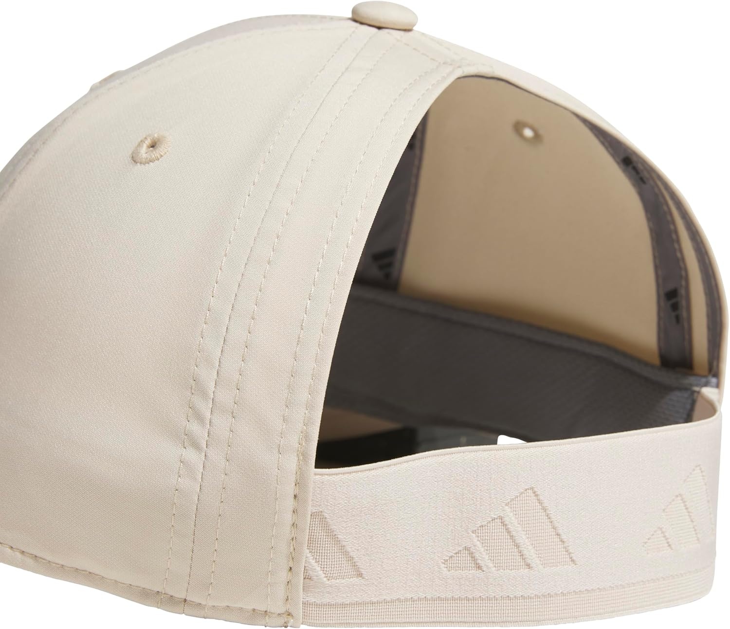 image:imageadidas Womens Backless Ponytail Hat Open Back Baseball CapCrystal Linen BeigeCrystal Linen Beige3