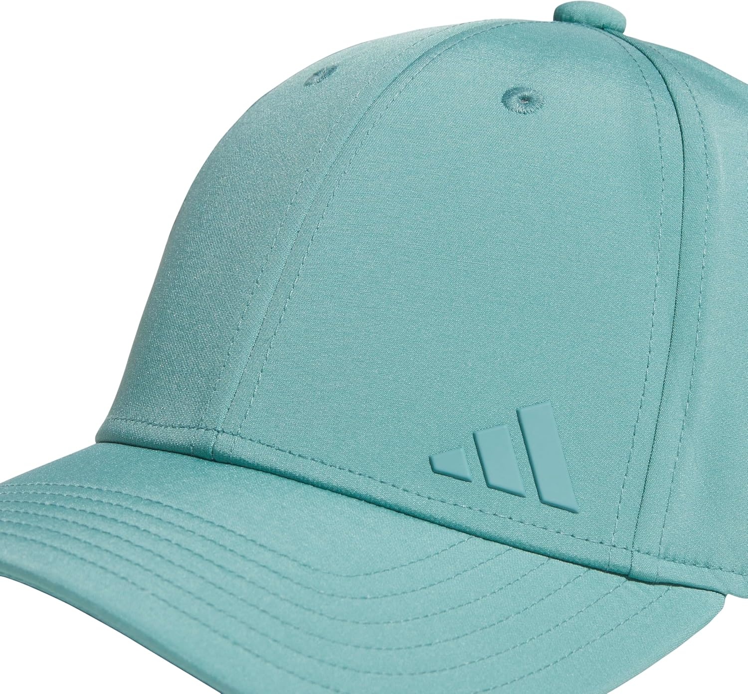 image:imageadidas Womens Backless Ponytail Hat Open Back Baseball CapPowder Teal Green2
