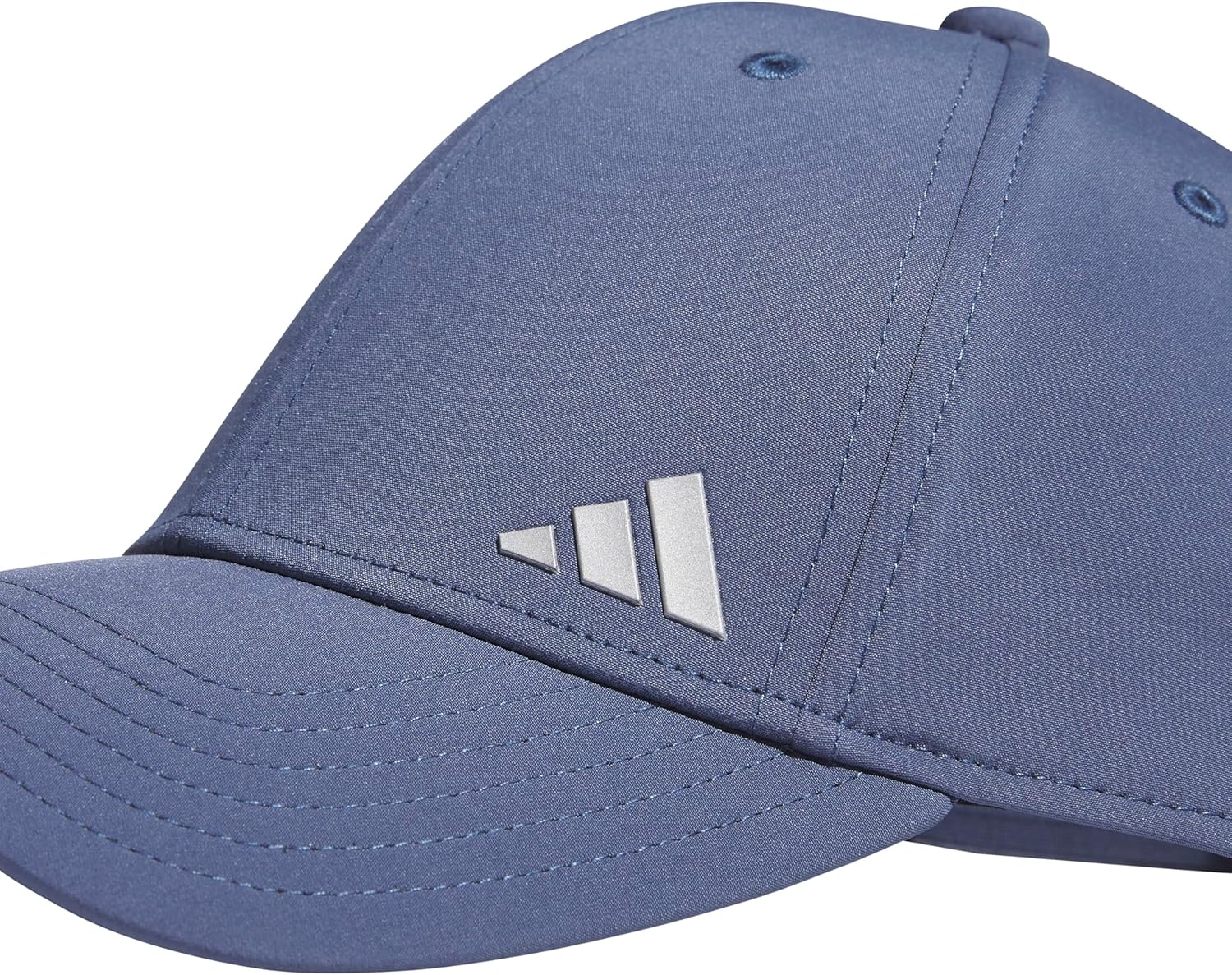 image:imageadidas Womens Backless Ponytail Hat Open Back Baseball CapPreloved Ink BlueSilver Metallic2