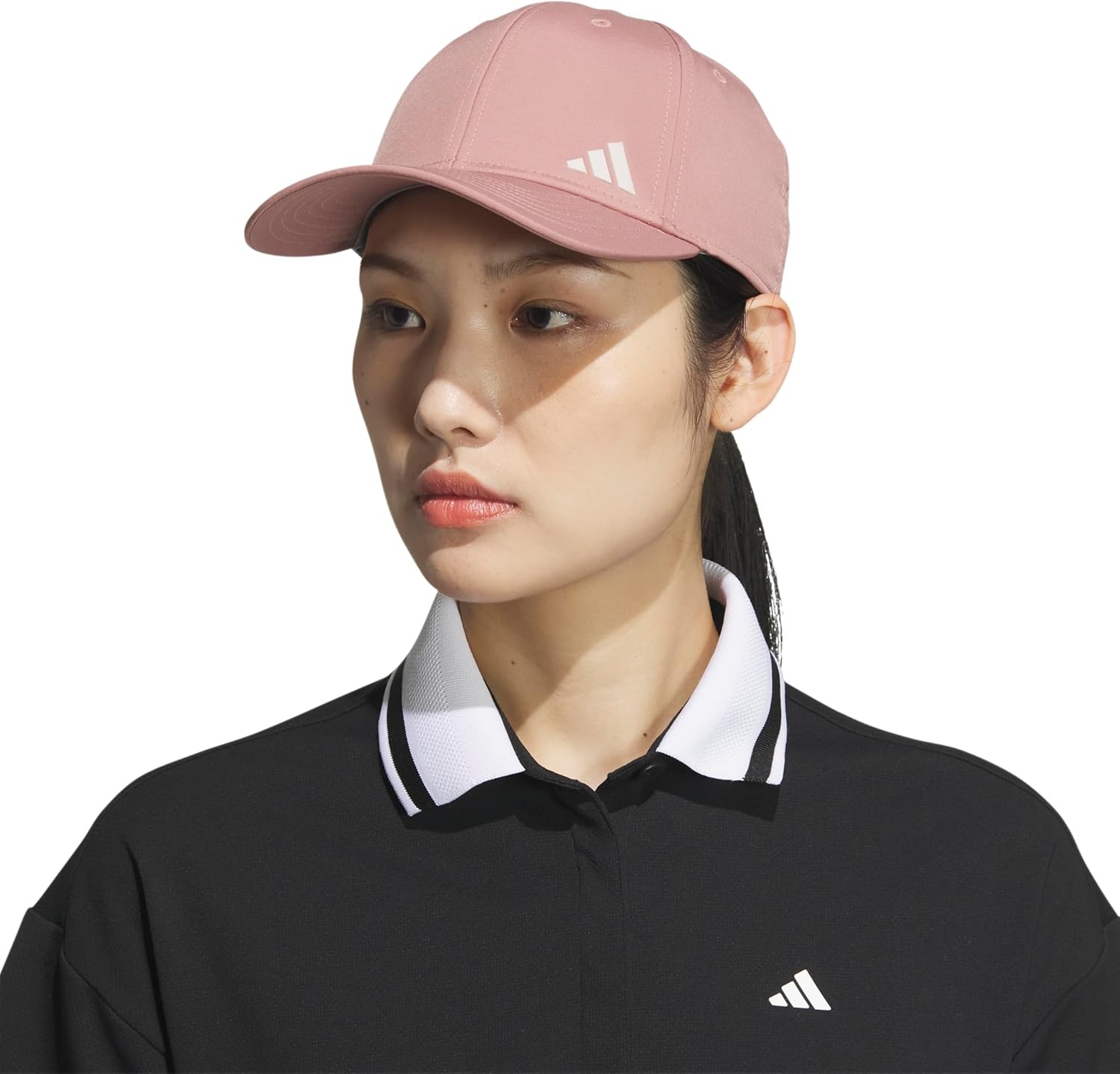 image:imageadidas Womens Backless Ponytail Hat Open Back Baseball CapWarm Clay PinkWonder Alumina Grey2